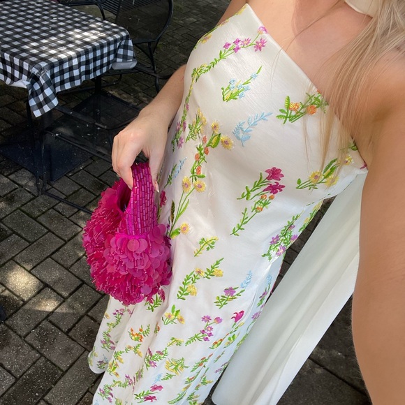 Show Me Your MuMu Strapless Floral Dress - Picture 2 of 3